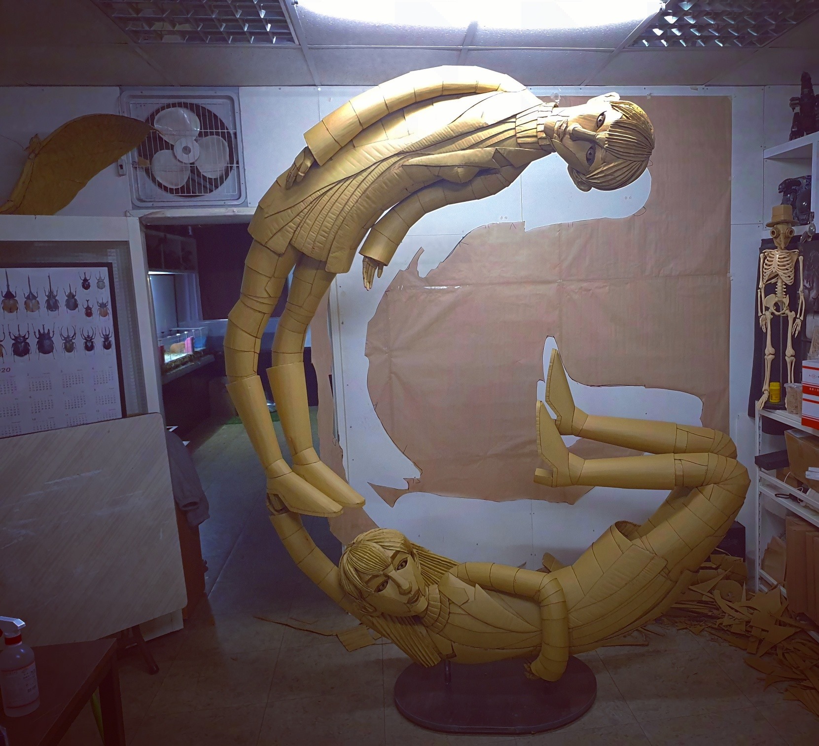 進度90％ 週 四 佈 展。 #cardboard... - 鍾凱翔 Kai-Xiang Zhong
