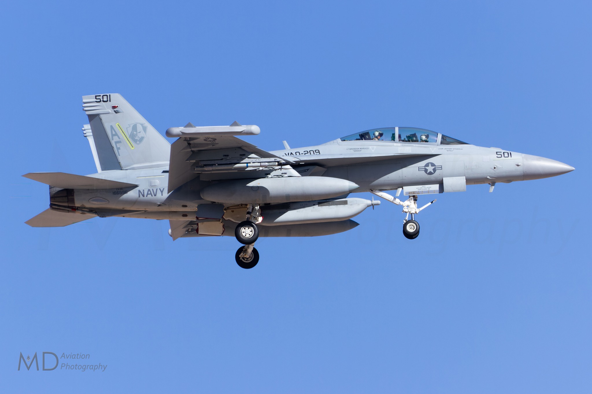 VAQ-209 Star Warriors' E/A-18G Growler at Maine airshow
