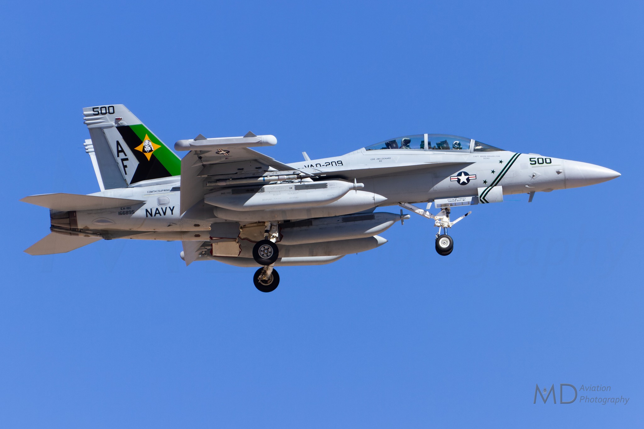 VAQ-209 Star Warriors' E/A-18G Growler at Maine airshow