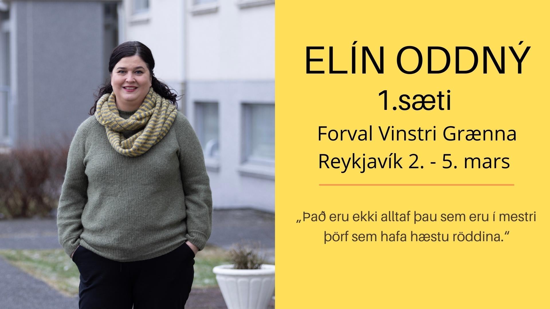 Elín Oddný Sigurðardóttir - Við Svandís skrifuðum grein um farsælt ...