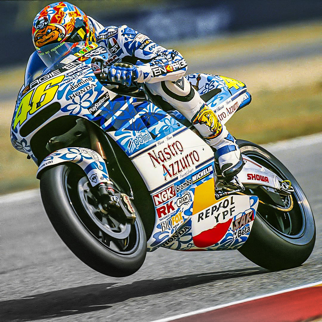 A special livery #wheeliewednesday with @valeyellow46 at Mugello