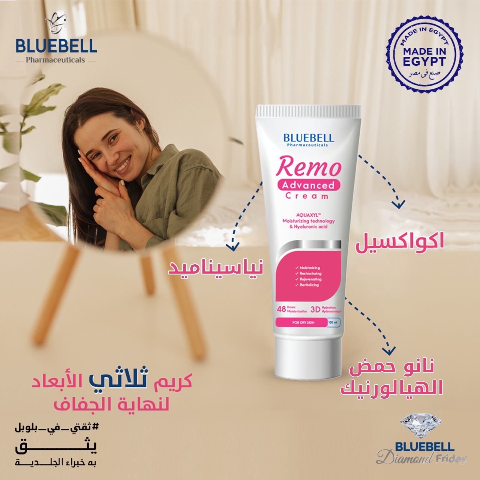 Bluebell Egypt - جربتي قبل كده ترطيب 3D لبشرتك ؟؟ 😎...