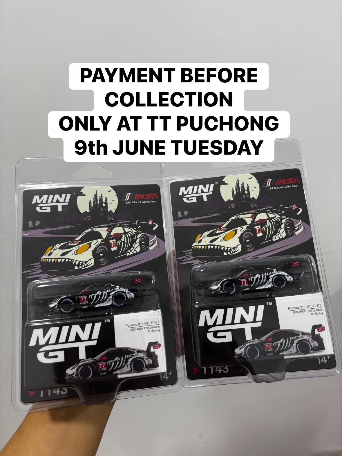 ▶️WTS PORCSHE 911 GT3 R◀️😍🤩 🍎CONDITION IN PICTURE ( SEALED