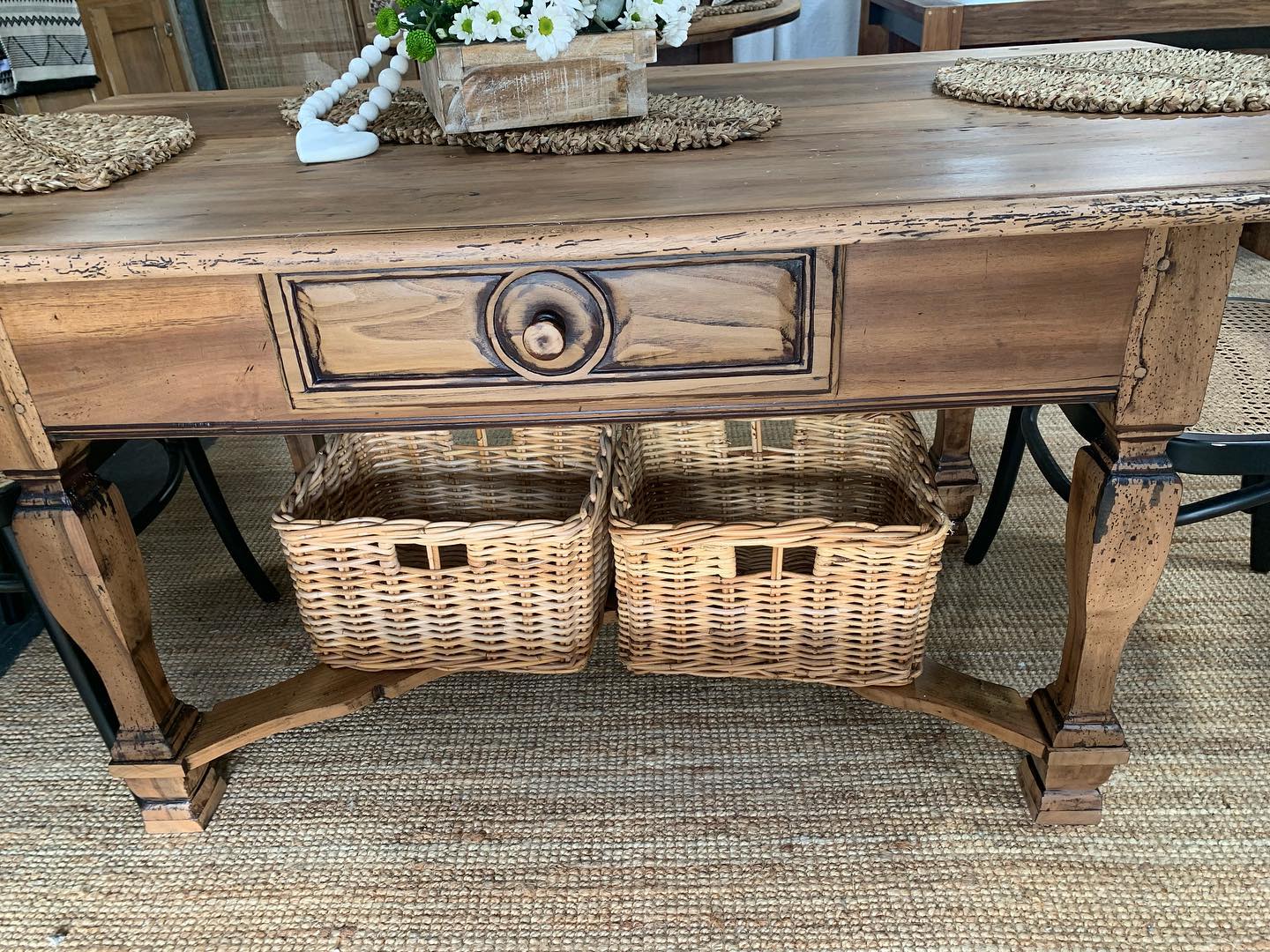 Unique 1960s or 1970s vintage table in 1900 home