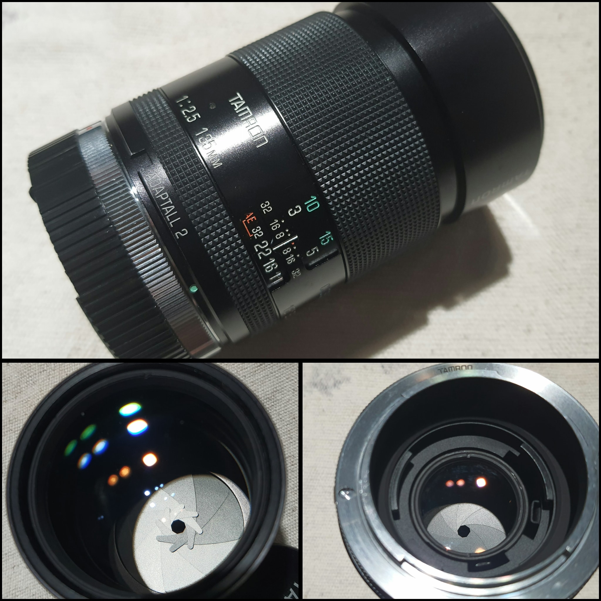 Tamron 135mm f2.5 adaptall-2 with Minolta A mount adapter