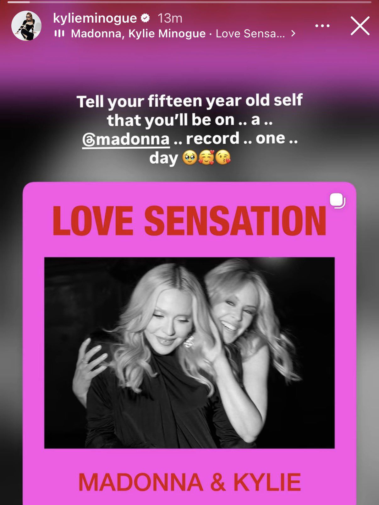 kylieminogue 13m 中 Madonna, Kylie Minogue Love Sensa Tell your
