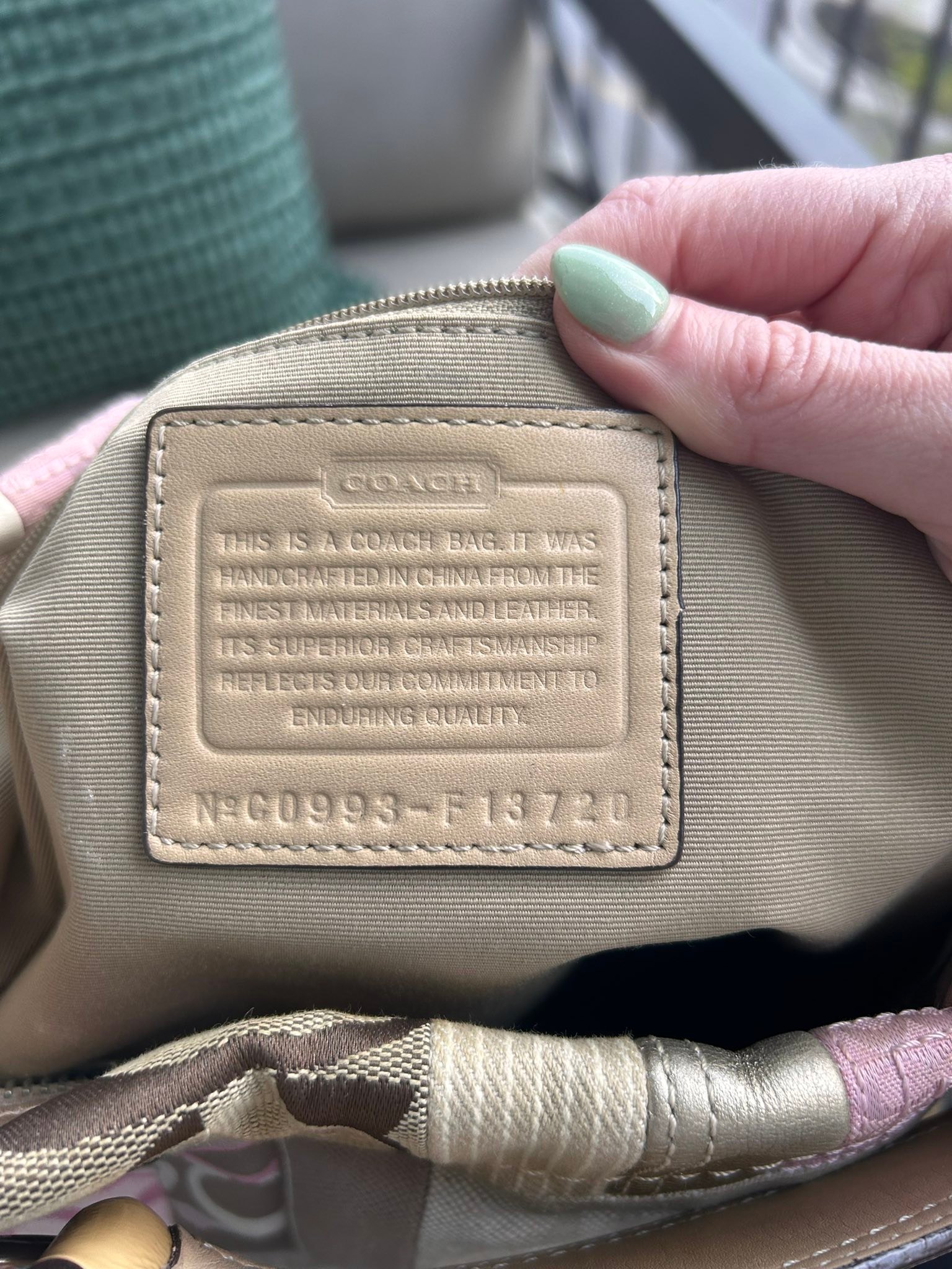 Identify Coach Carly Hobo Patchwork bag?