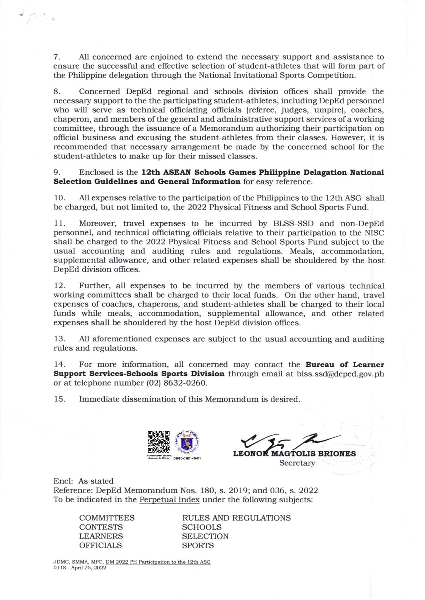 DepEd - 2 of 7 The Department of Education issues DepEd Memorandum No ...