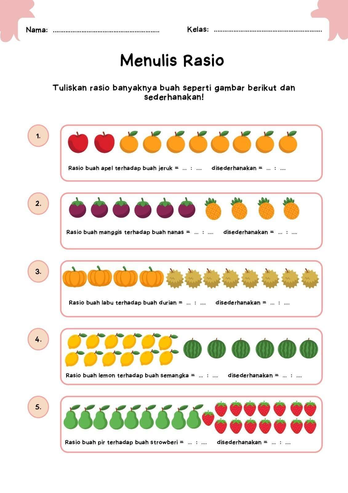 Math+puzzle+Questions | LKPD Rasio Kelas 6 | Facebook
