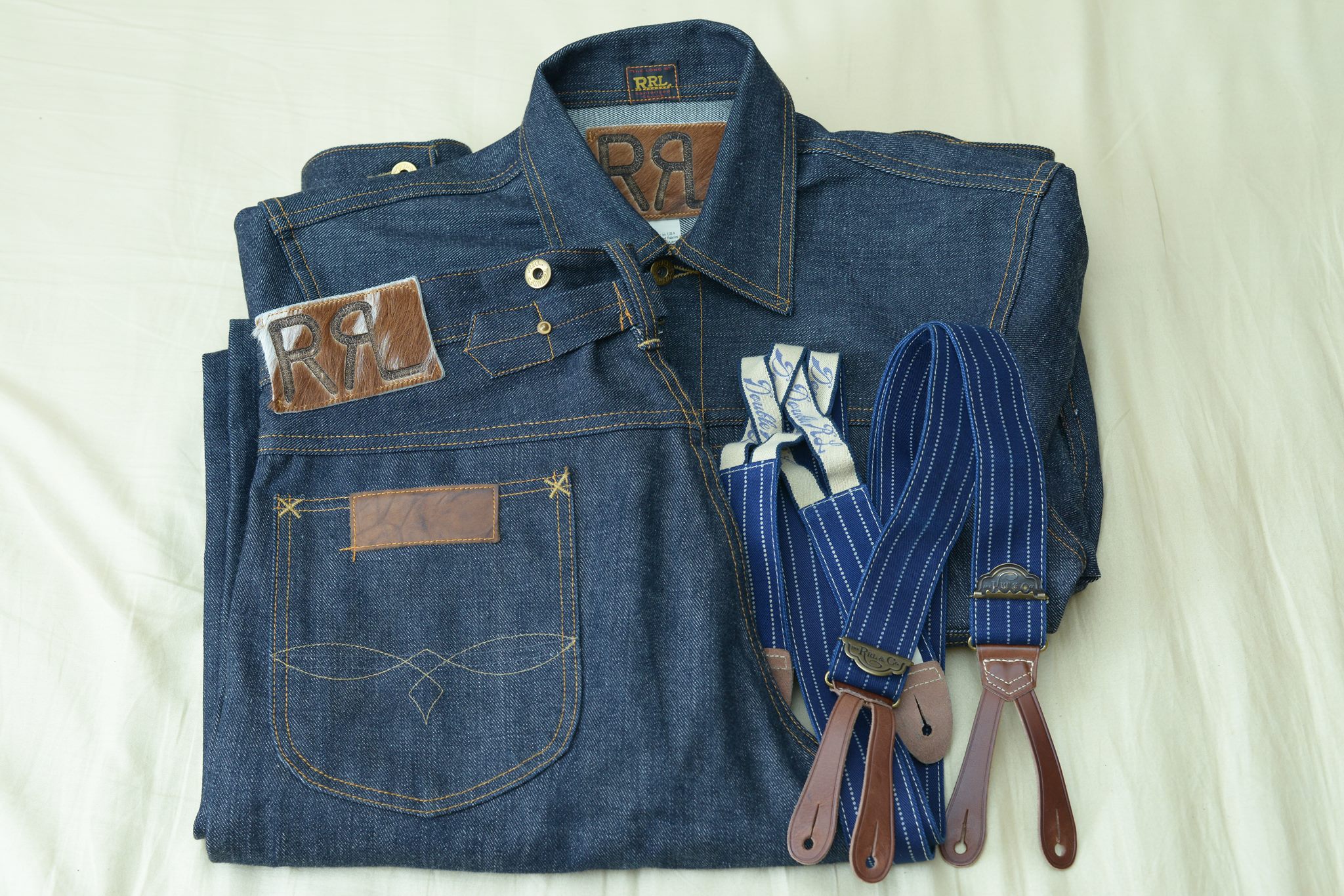 GARYU - RRL Denim Grizzly Jacket Black.2ndのデニムジャケットと 