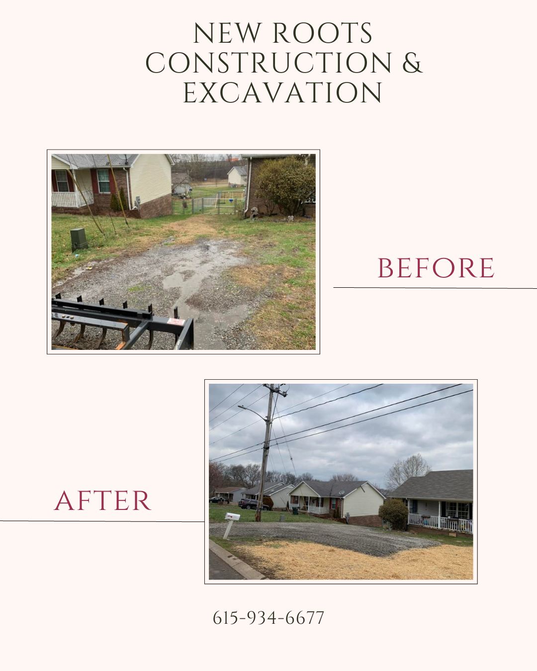 New Roots Construction & Excavation LLC