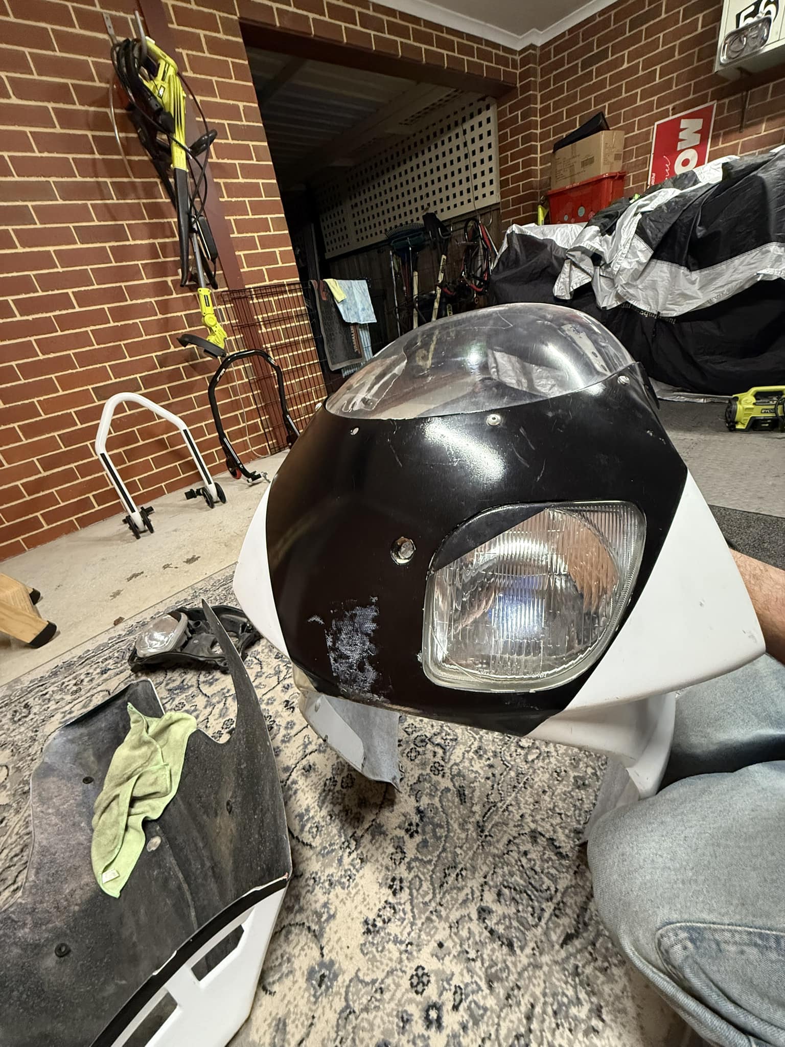 Yellow headlight fairing for ts250z