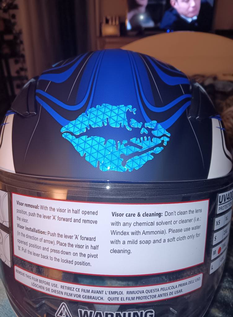 Venom 4pc Motorcycle Helmet decals. Sticker. Honda Suzuki Yamaha ATV | Australia