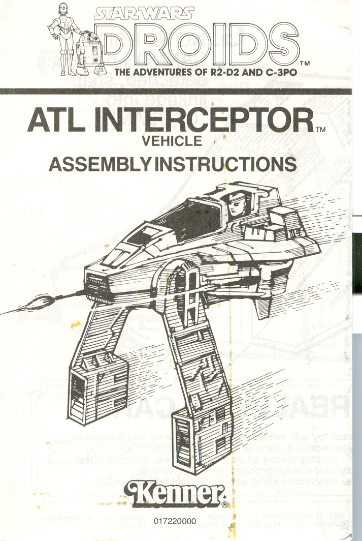Some Droids cartoon action today! Instructions for the ATL