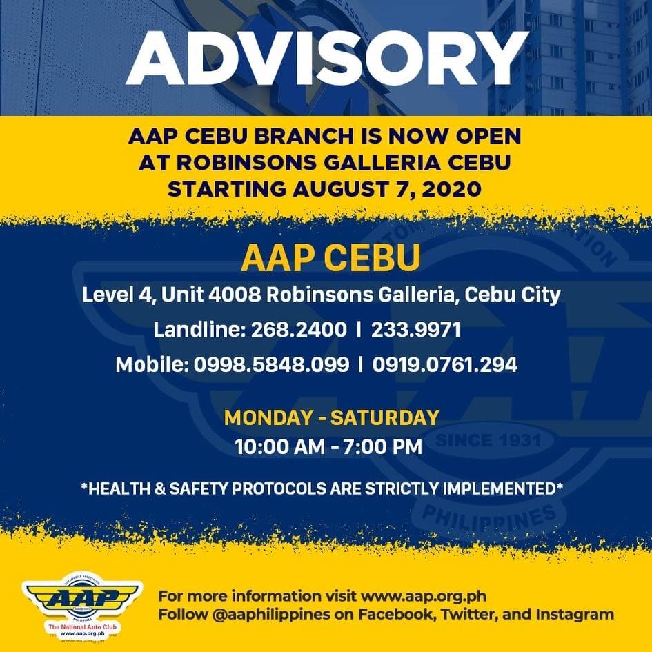 Galleria Cebu - AAP is now open at level 4 📍Robinsons... | Facebook