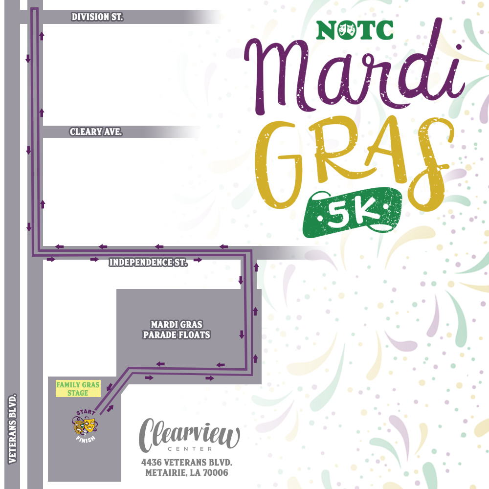 The course for the 2020 Mardi... - New Orleans Track Club