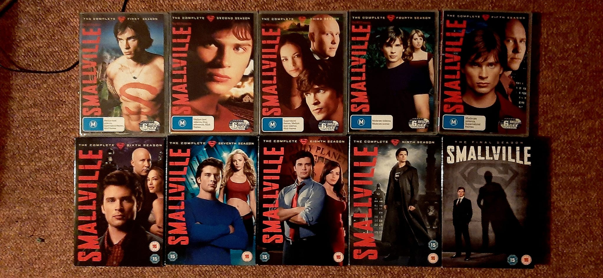 My #Smallville DVD collection. I liked it that much that I got it 