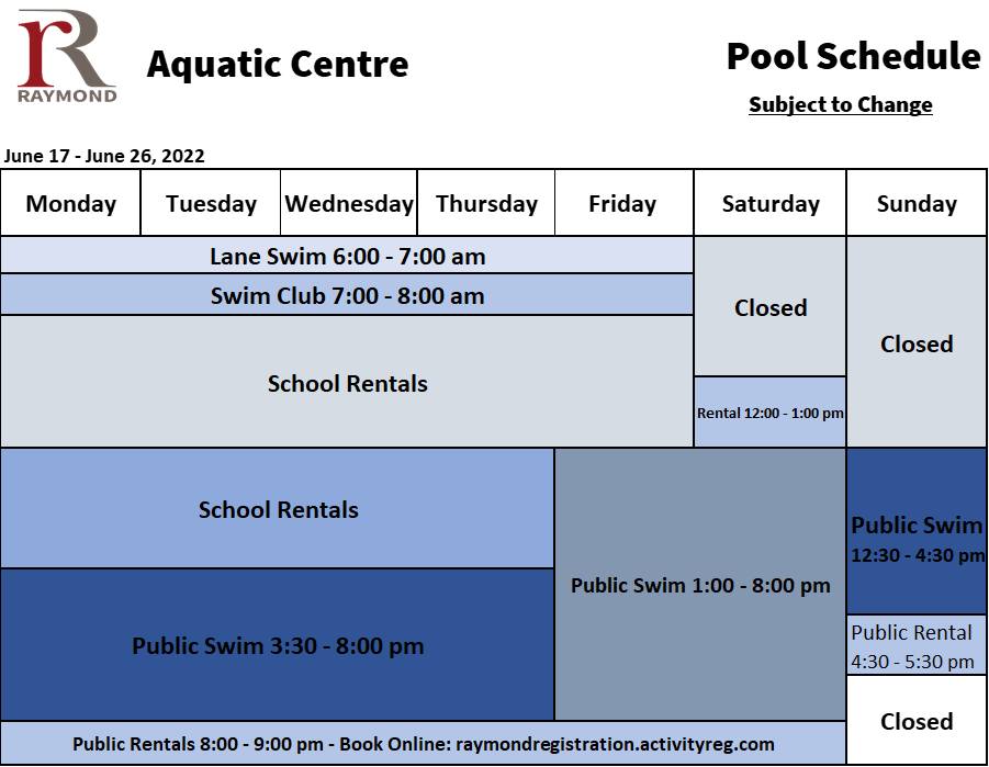 Town of Raymond - The Raymond Aquatic Centre is opening... | Facebook
