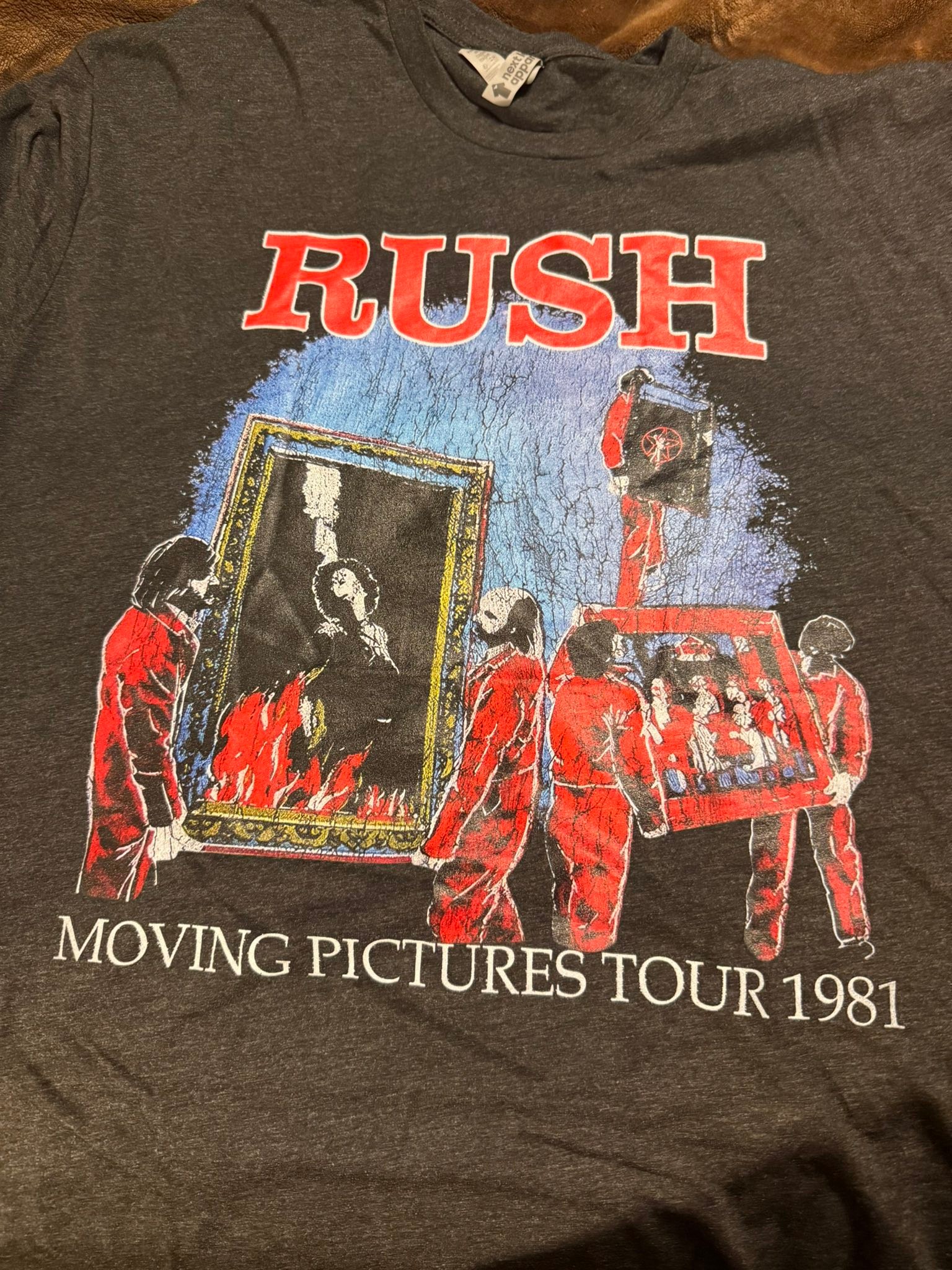 Rush Moving Pictures Tour 1981 reproduction t-shirt review