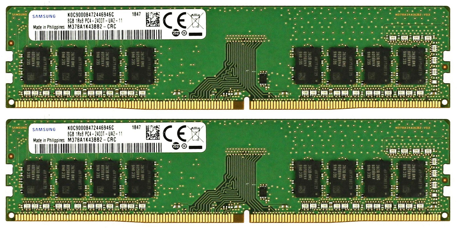 Samsung M378a1k43bb2-crc 8gb Pc4-2400t Memory Module-set Of 2