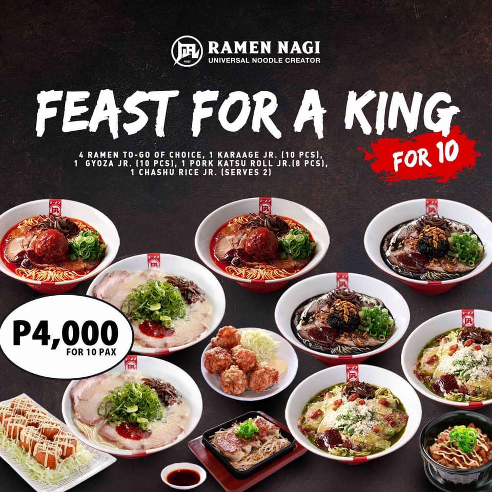 Ramen Nagi PH - Feast For A King bundle for 10, it’s the... | Facebook