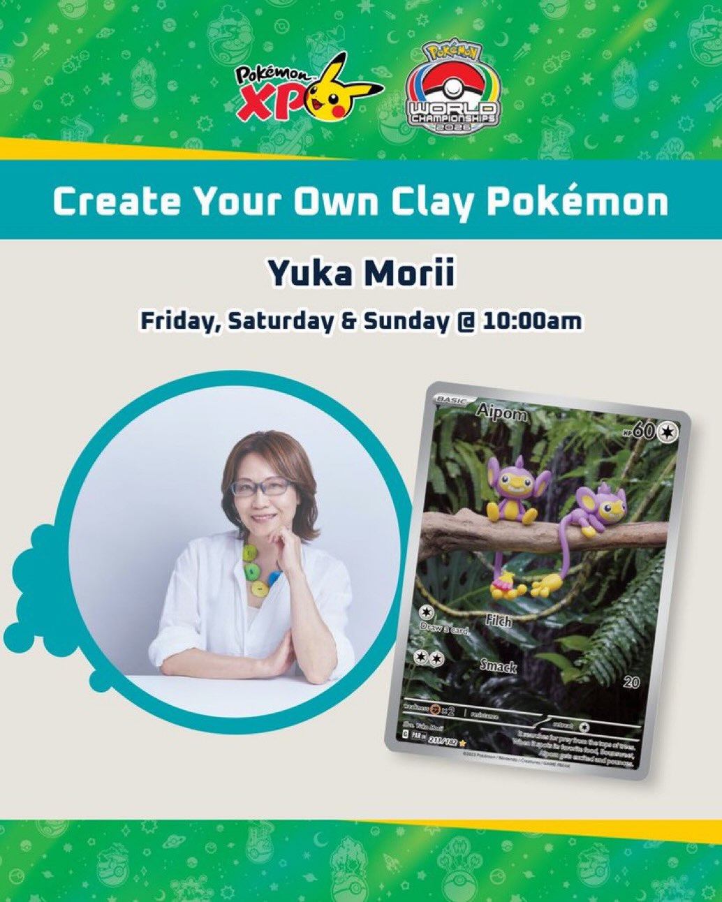 Pokémon XP in San Francisco (August 28-30, 2026) with Yuka Morii's