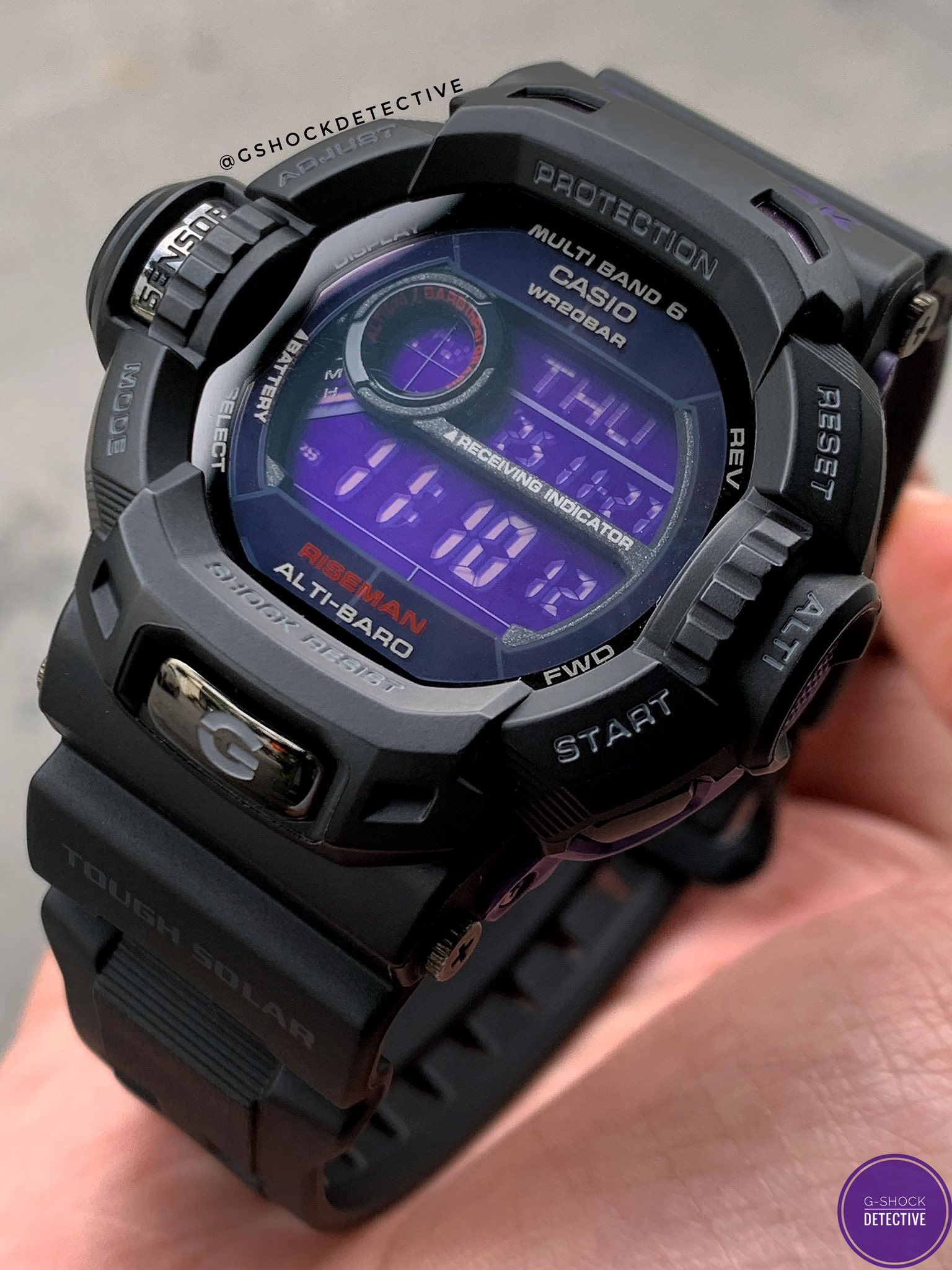 Riseman black purple watch