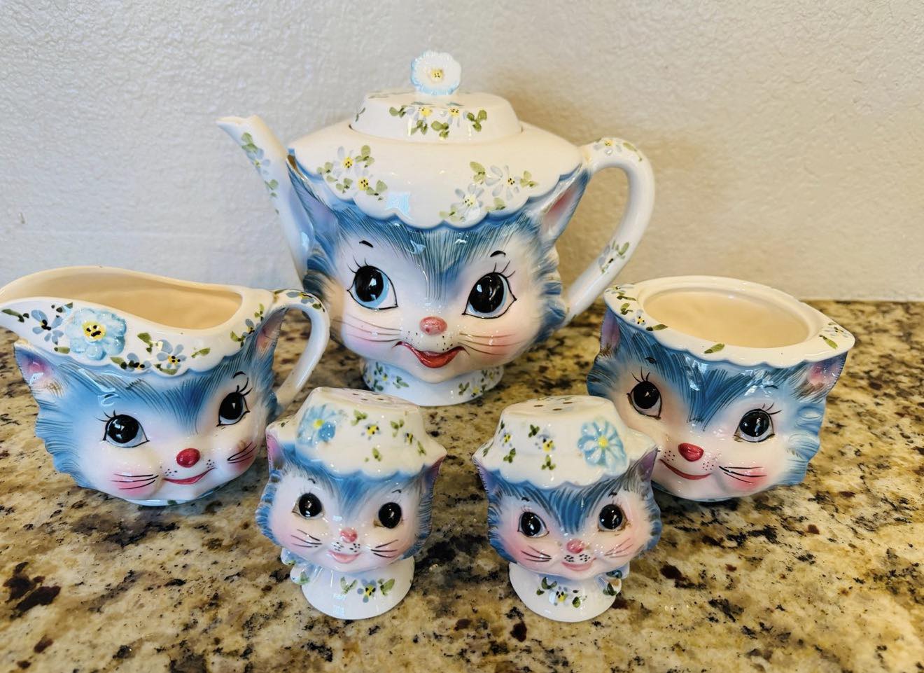 Lefton Miss Priss cookie jar and teapot ceramic collection