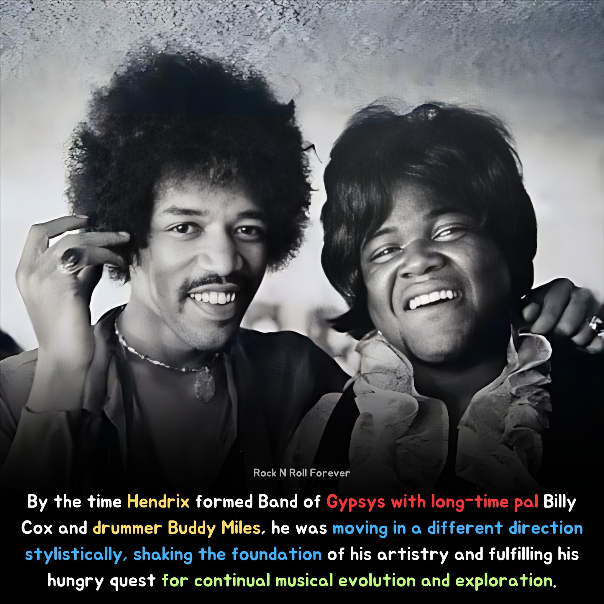 Jimi Hendrix and Buddy Miles - 2/3 of THE BAND OF GYPSIES!