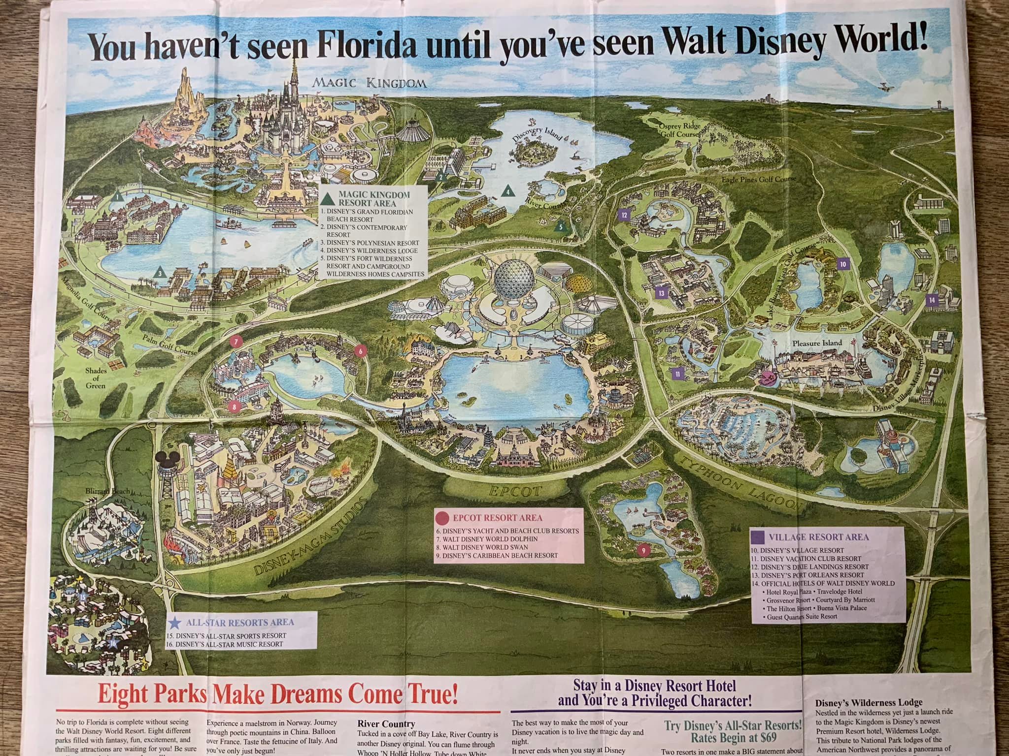 Rare Disney map from 1970-1977 found in storage