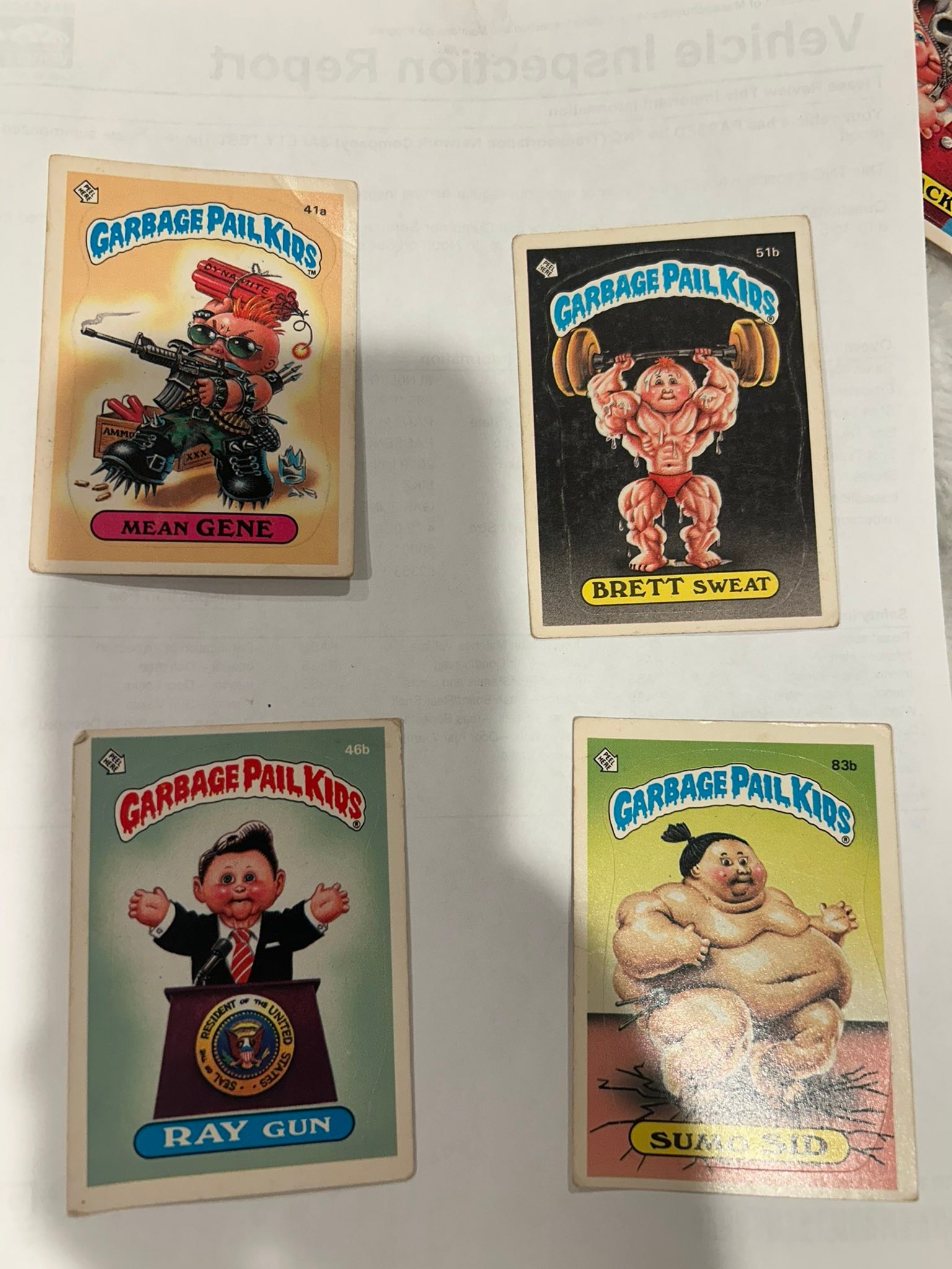 1986 garbage pail kid cards rare Kids series 5 complete set : Toys & Games Most Valuable Garbage Pail Kids