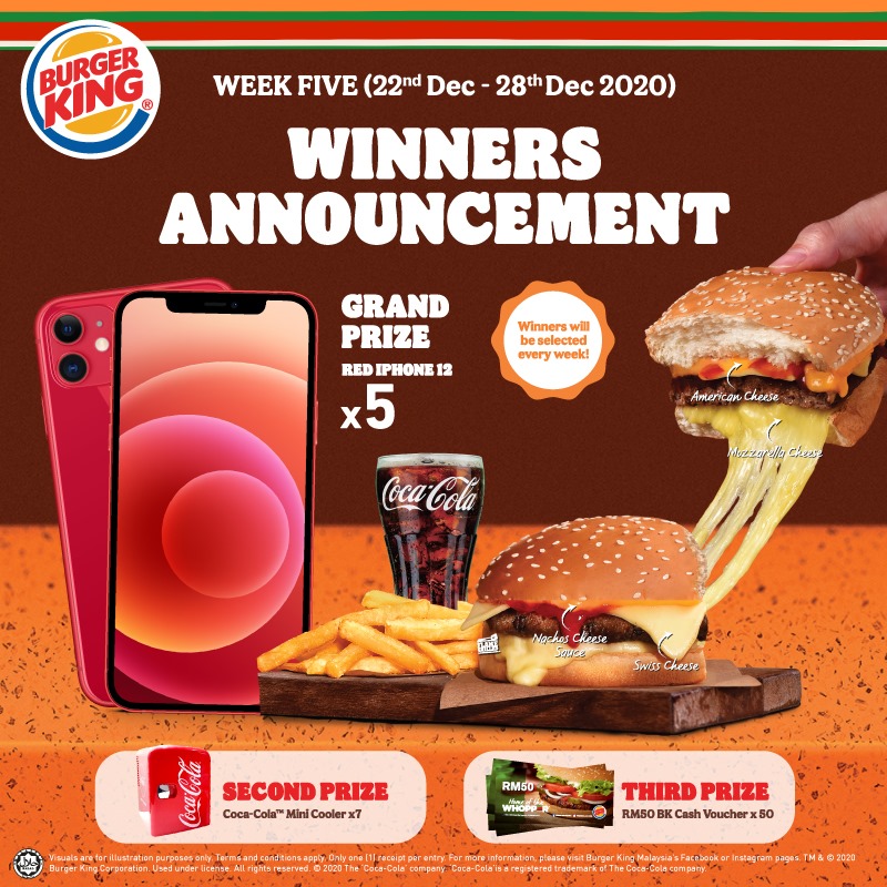 Our Giveaway Has Ended Thank You Burger King Malaysia Facebook