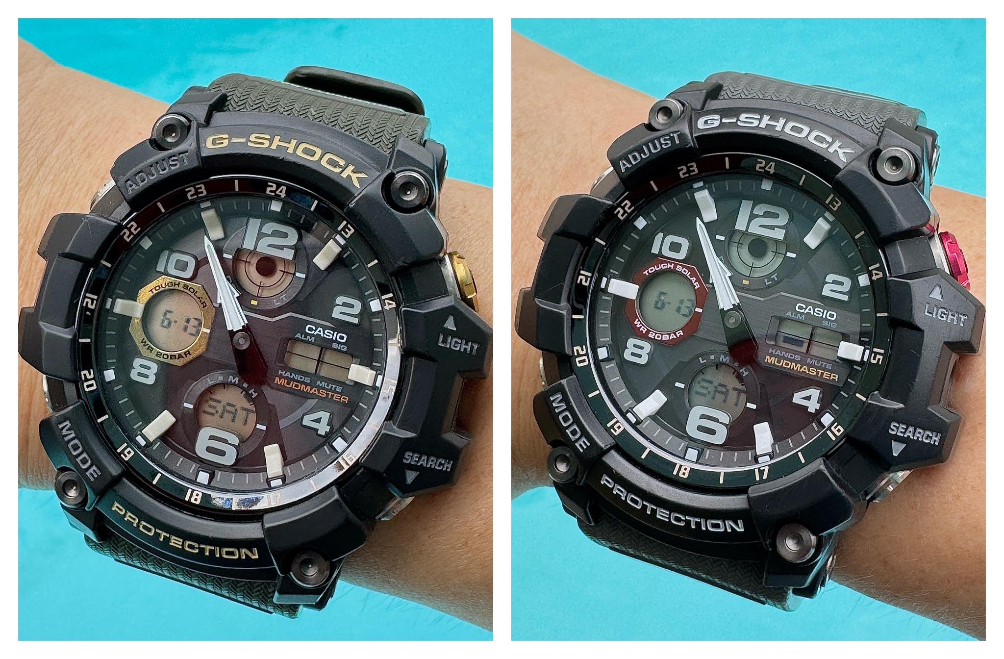 Capturing Mudmaster GSG 100 and GWG 100 watches