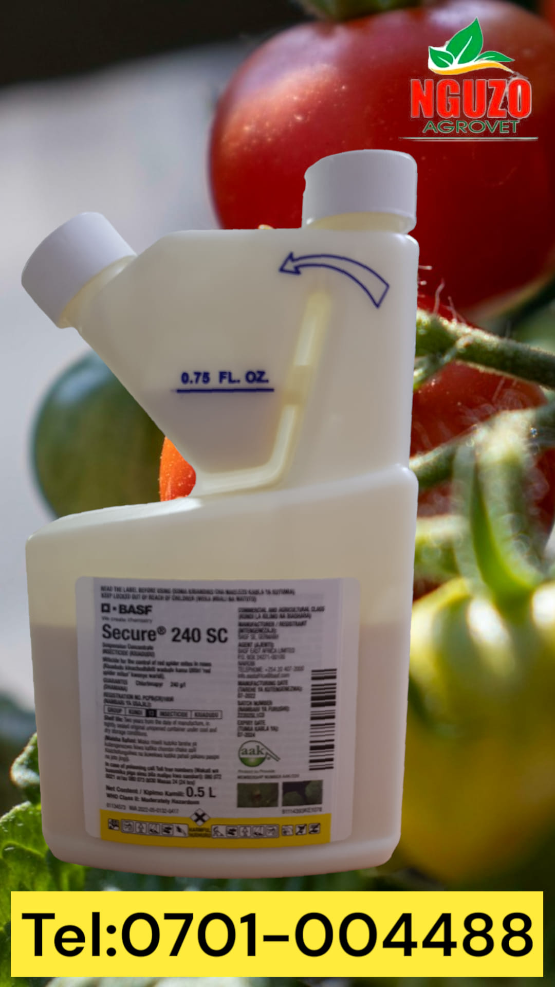 Nguzo - SECURE 240 SC (Chlorphenapyr 240g/L) Insecticide used for the ...