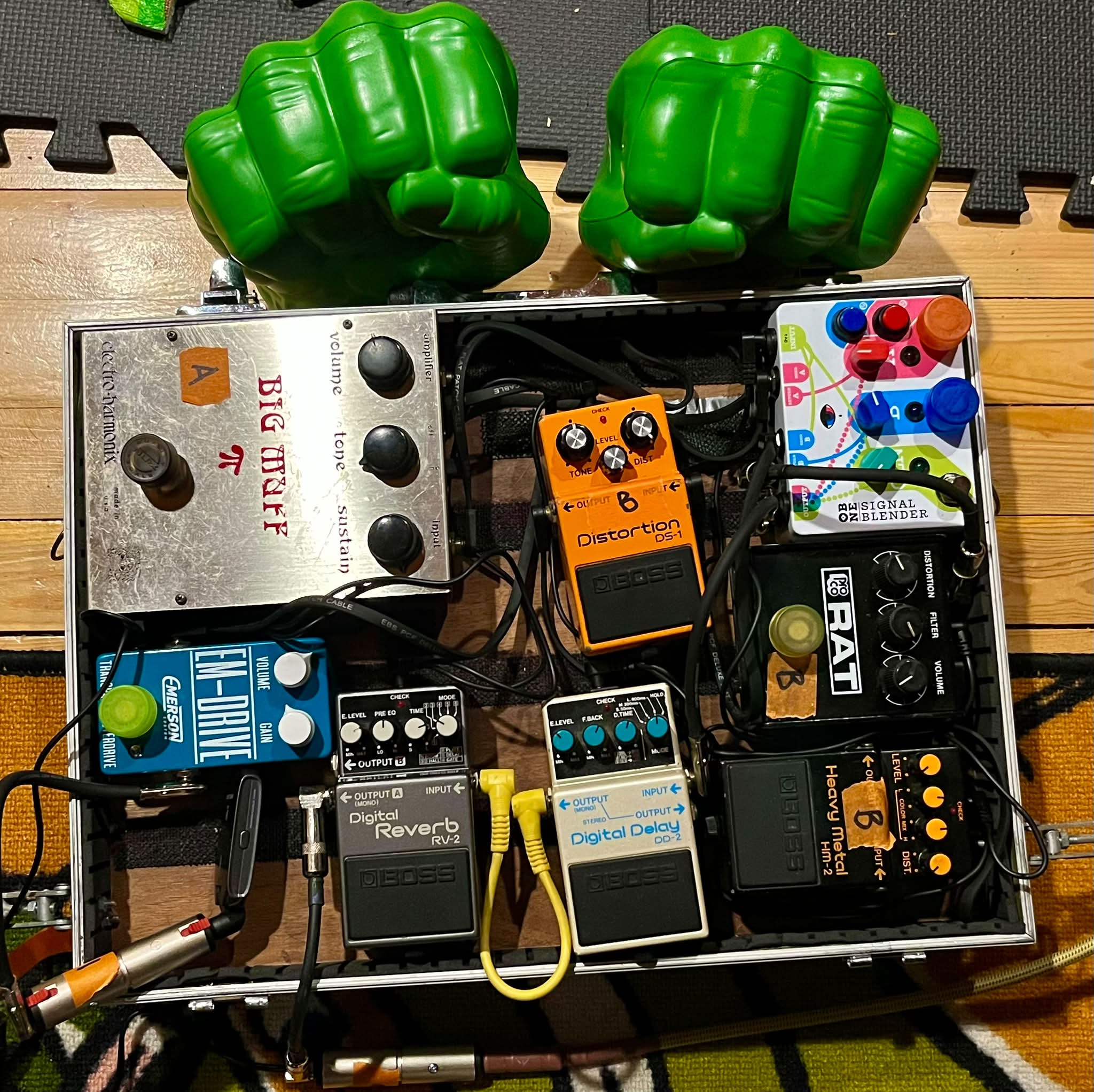 Vintage Boss pedal boxes for pedalboard enthusiasts
