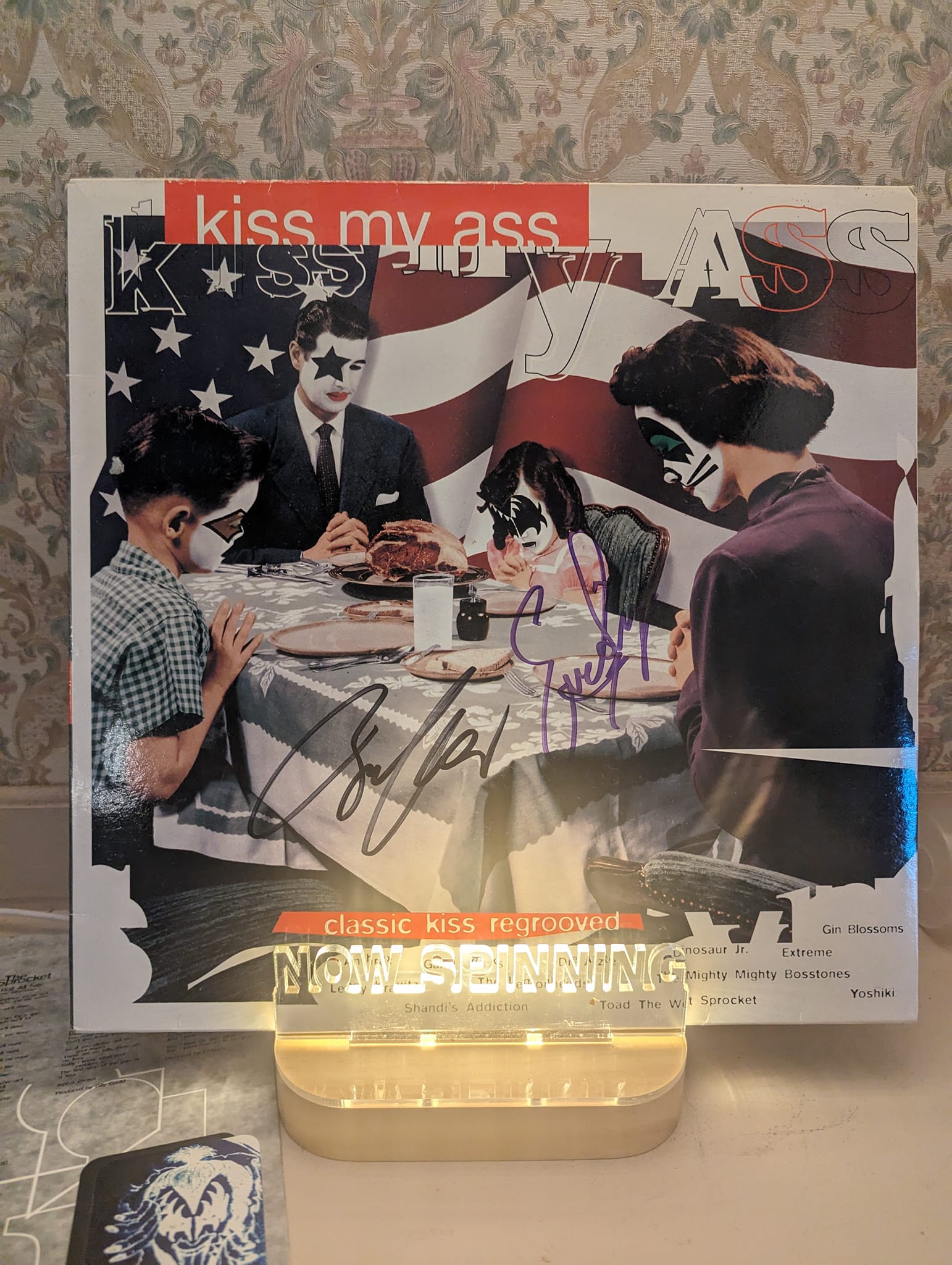 Kiss My Ass classic album on red vinyl