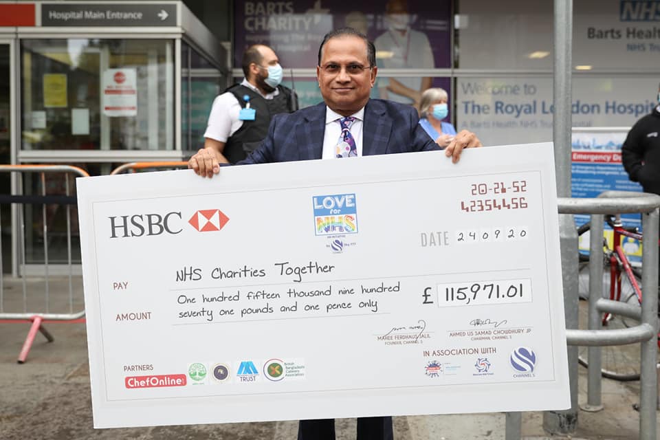 The historic ‘Cheque Presentation Ceremony’ to NHS Charities Together ...