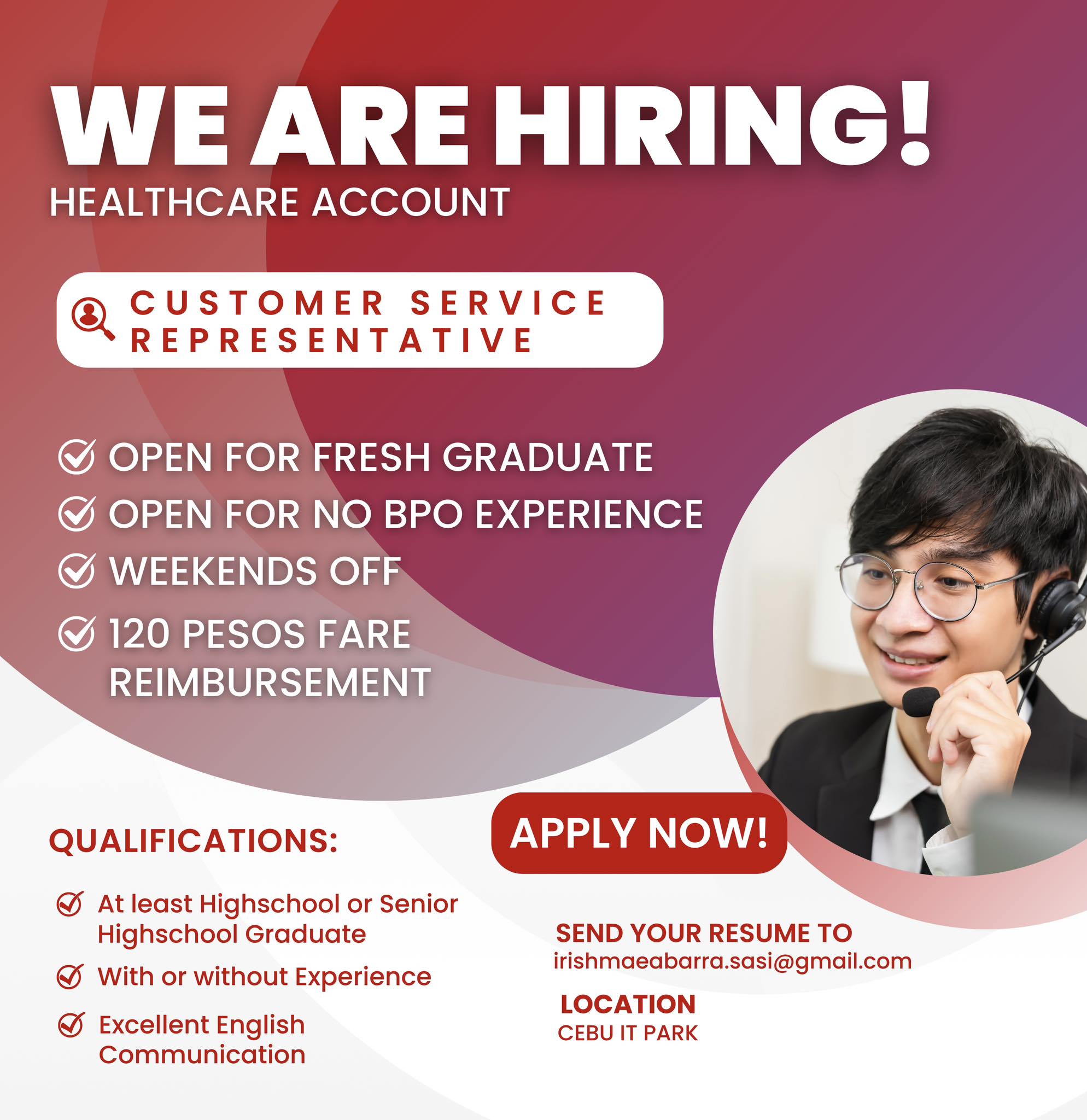 Cebu Job Hiring 2025 | 📣 TARA NA! WE’RE HIRING CALL CENTER AGENTS ...