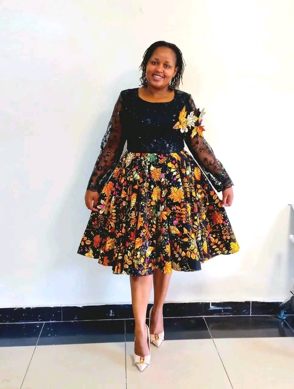 knee length modern kitenge designs for long dresses Design za kushona pliz( dress) crystal beaded formal dress