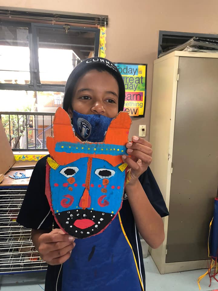 Curro Aurora - Grade 7 learners showing off their African...