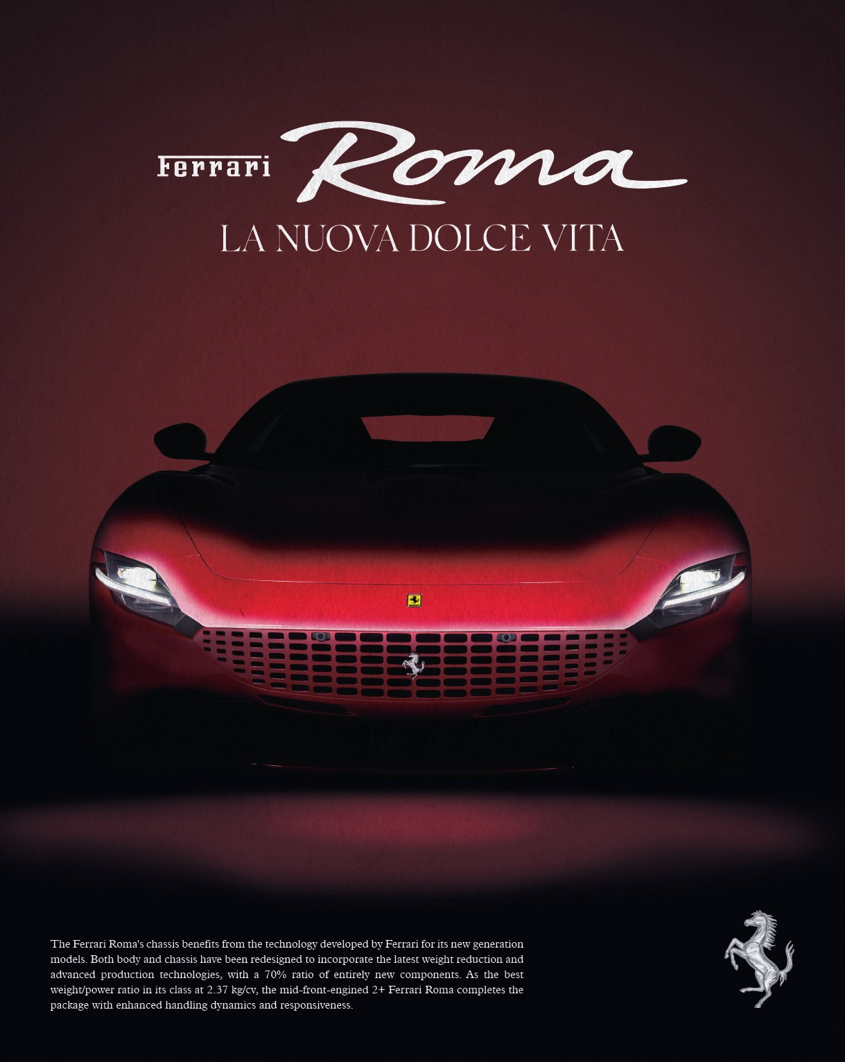 Blackbird - The Ferrari Roma's chassis benefits from the