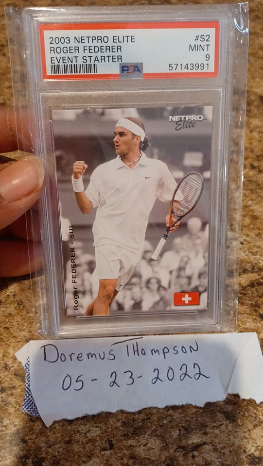 A rookie card from tennis royalty 🎾✨ Roger Federer's 2003 NetPro
