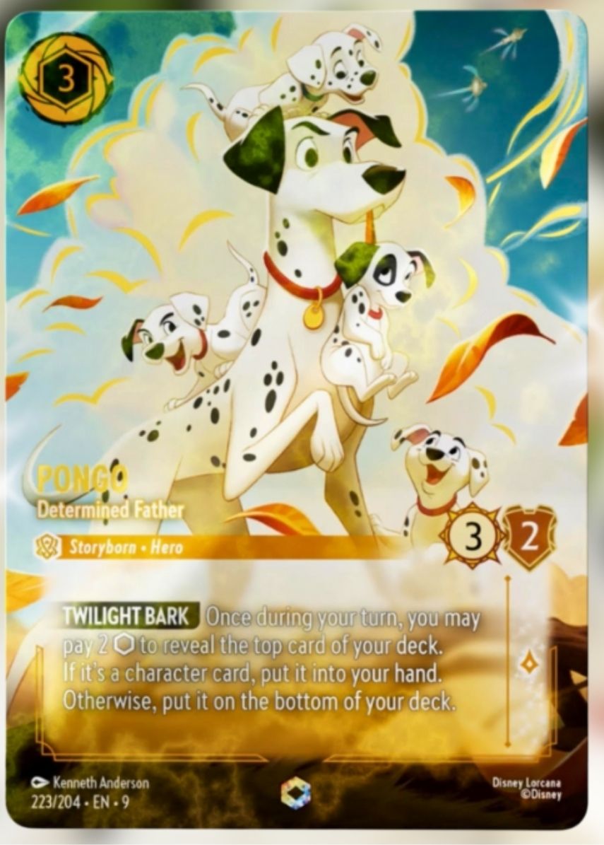 Disney Lorcana ポンゴ 決意の父犬 ホログラム Disney Lorcana ポンゴ