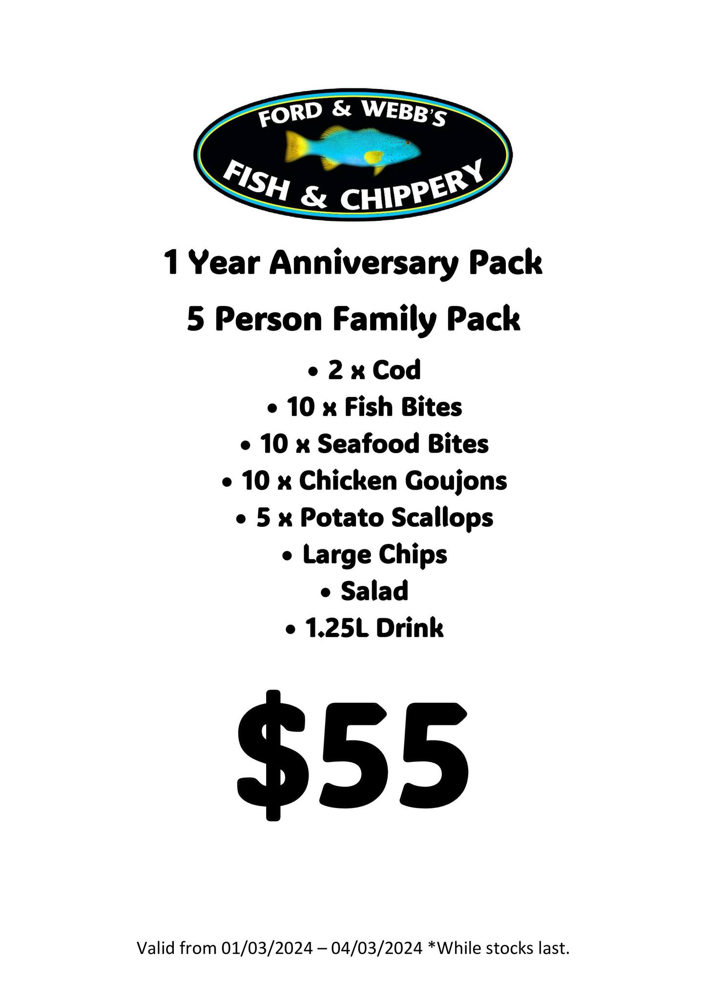 Ford & Webb's Fish & Chippery | Gladstone QLD
