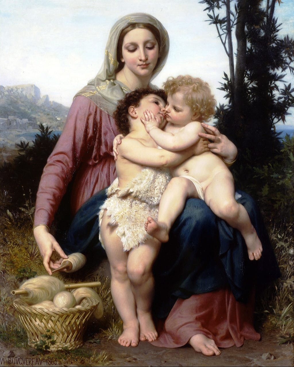 William-Adolphe Bouguereau (French, 1825–1905) Virgin and Child