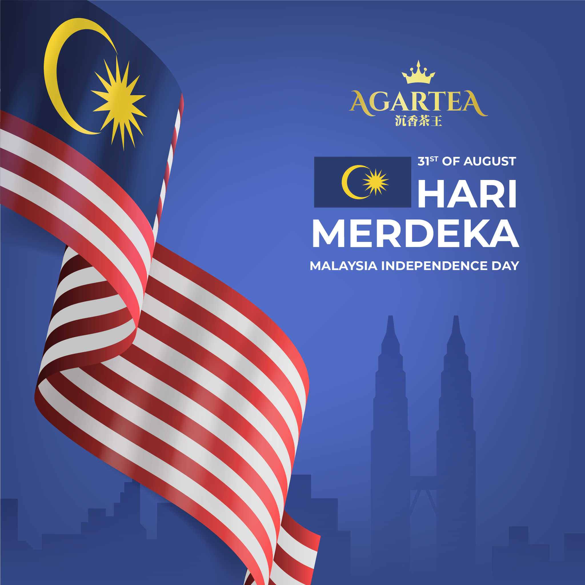 AGARtea - Happy 64th Independence Day Malaysia....🎉🎉🎉🌟...