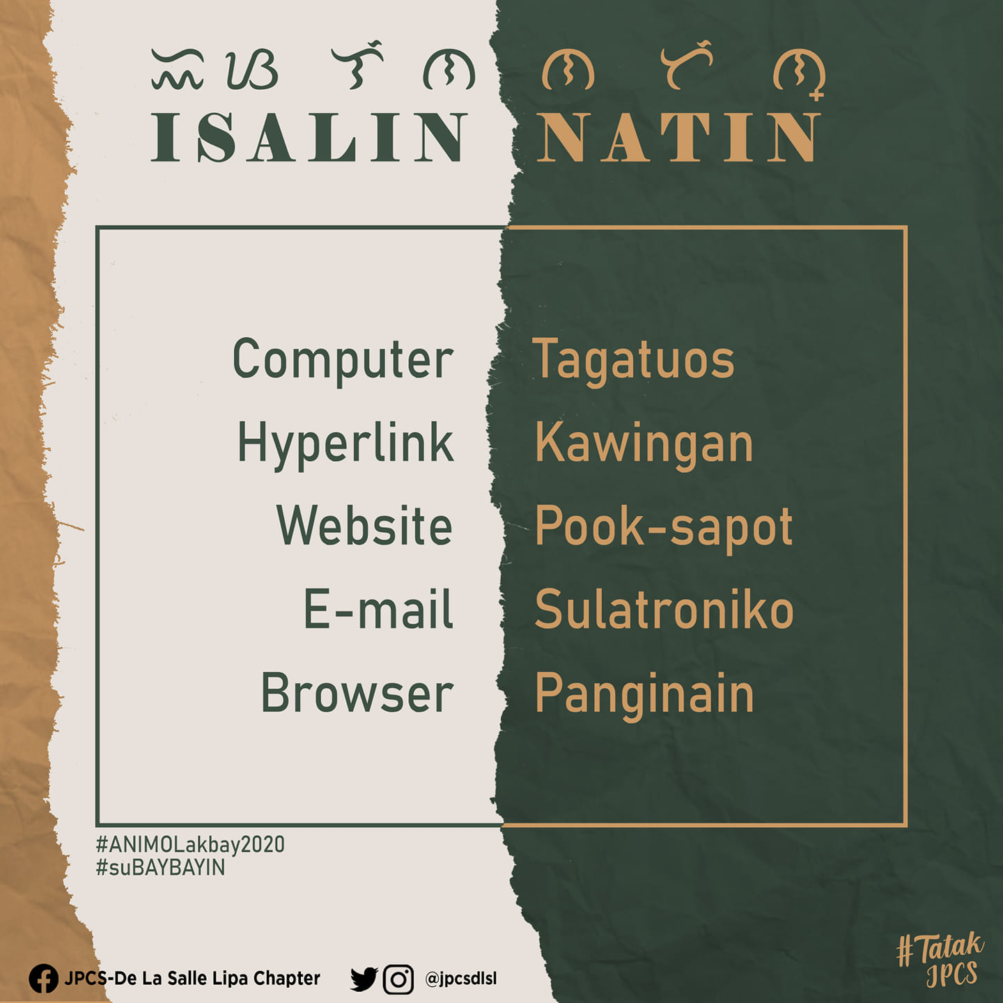 JPCS-De - Unang Araw ng Pagsasalin Tunghayan ang mga kataga at isaisip ...