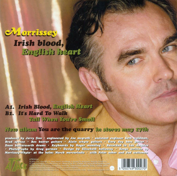 Morrissey Irish Blood English Heart FAI UMBRO