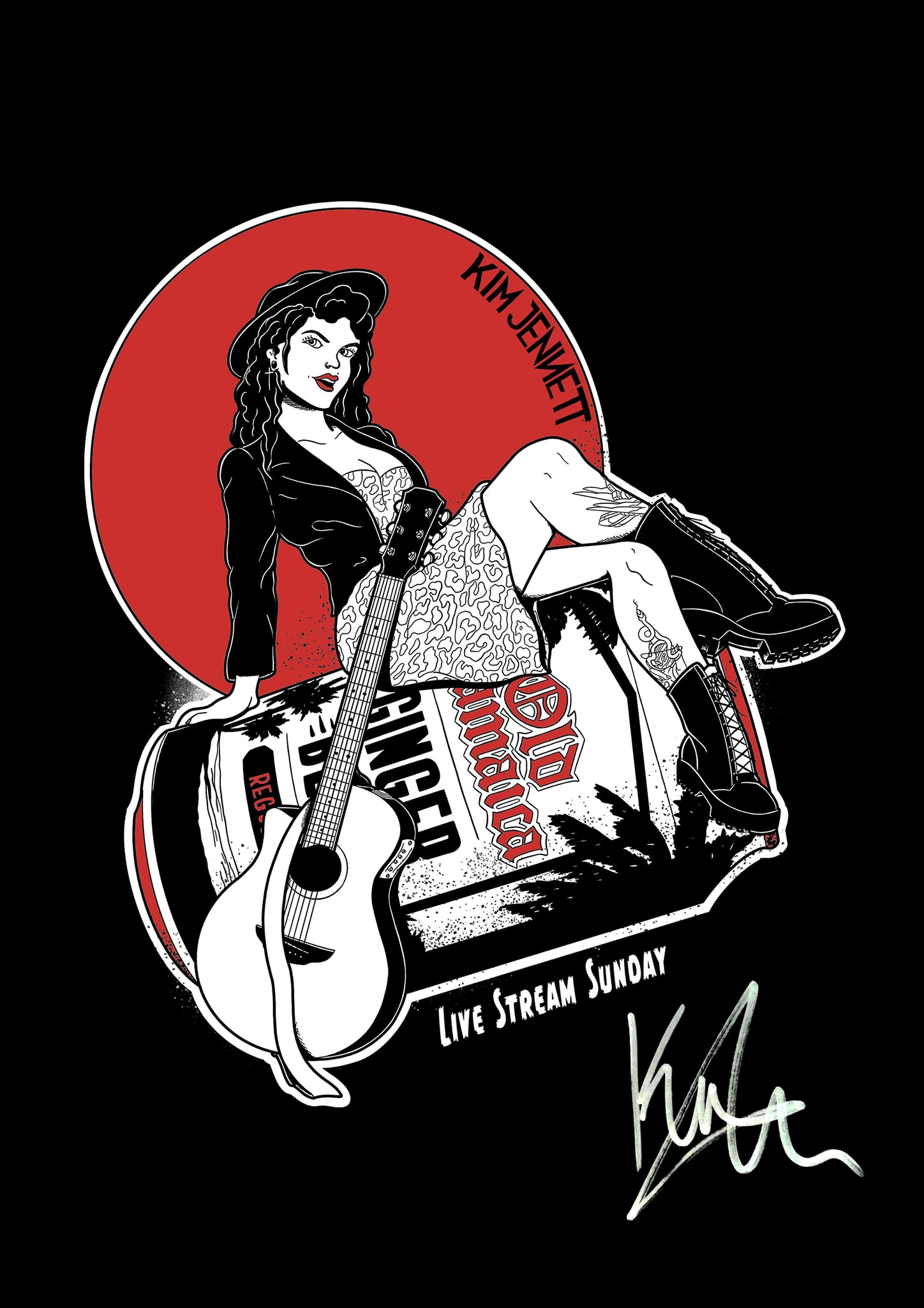 Kim Jennett - T shirts and poster + sticker bundles on...