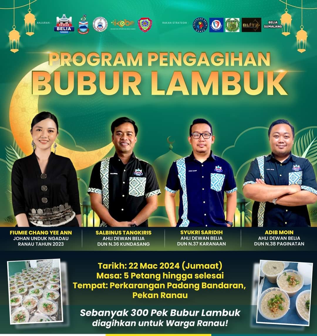 Sabah - #𝙎𝙖𝙗𝙖𝙝𝙛𝙞𝙧𝙨𝙩𝙞𝙣𝙛𝙤 Saa orang Ranau bei.. 𝐏𝐑𝐎𝐆𝐑𝐀𝐌 𝐏𝐄𝐍𝐆𝐀𝐆𝐈𝐇𝐀𝐍 𝐁𝐔𝐁𝐔𝐑 ...